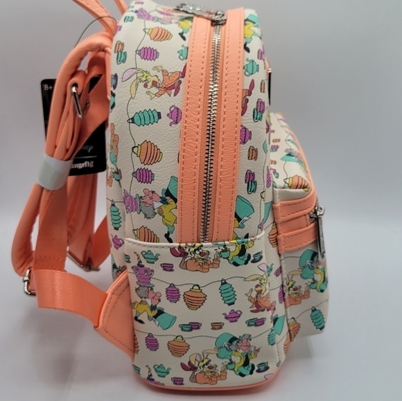 Loungefly Alice In Wonderland tea party Disney backpack - Picture 7 of 9